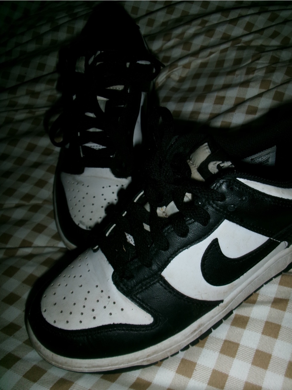 Nike Women’s Black and White Low-Top Sneakers with Swoosh